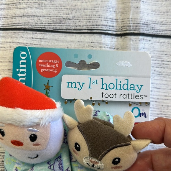Infantino • My 1st Holiday Foot Rattles • NWT! - Picture 2 of 5